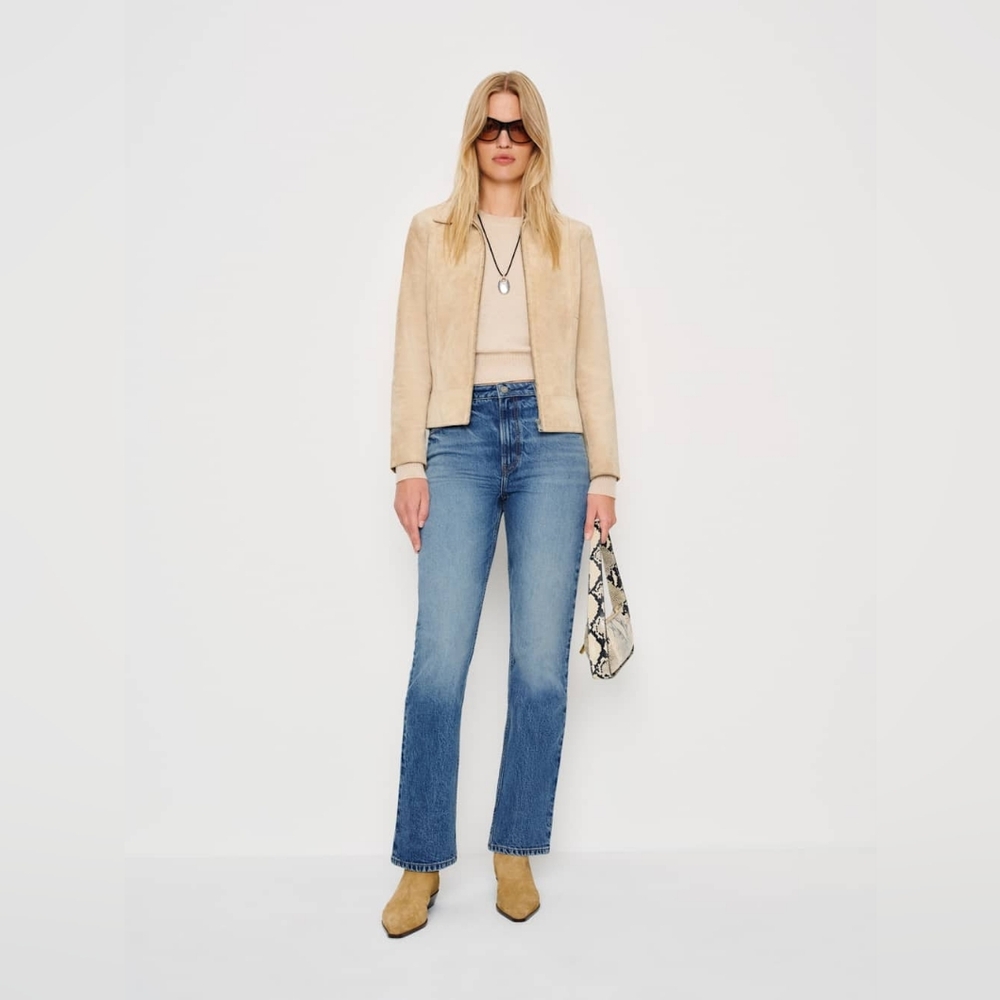 NWT Reformation Jax Jeans Size 29, Light Blue/Malombe Wash